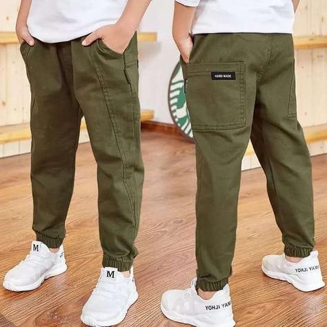 Kids Pants Boys, Boys Cargo Pants, Cotton Cargo Pants, Summer Trousers, Trouser Outfits, Korean Casual, Long Trousers, Sport Style, Sports Pants