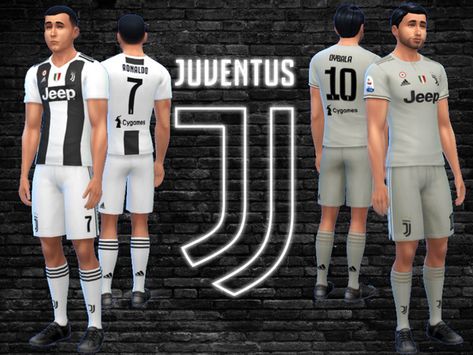 Ronaldo Juventus, Free Sims 4, Male Clothing, Sims4 Clothes, Juventus Fc, Sims Community, Sims 4 Cc, The Sims Resource, Sims 4 Mods