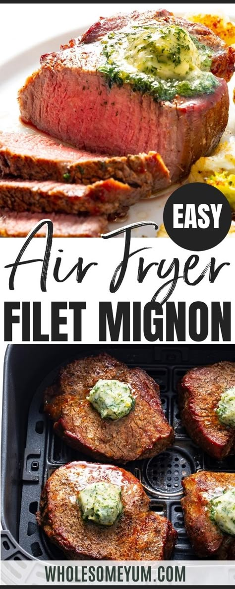 Air Fryer Beef Tenderloin Steak, Air Fryer Filet Mignon, Air Fryer Filet, Lowcarb Meals, Keto Meats, Airfry Recipes, Air Fry Steak, Filet Mignon Recipe, Filet Recipes