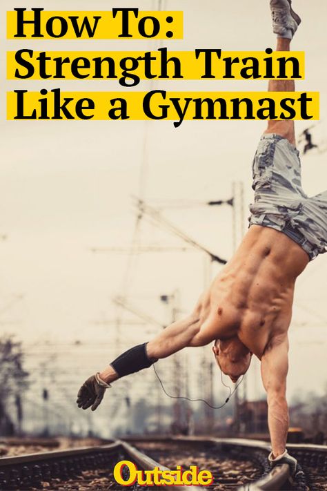 Why You Should Train Like a Gymnast #strength #gymlife #workout Train Like A Gymnast Workout, Circus Training Workout, Gymnast Strength Training, Gymnastic Strength Training, Gymnastic Rings Workout, Gymnast Workout, Circus Training, Gymnastics Strength Training, Calisthenics Exercises