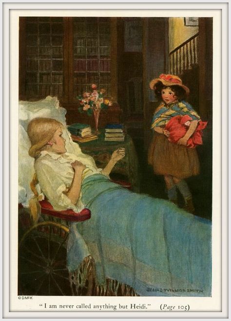 1922 Heidi by Johanna Spyri Book Illustration -''I am neve… | Flickr Heidi Book, Jessie Willcox Smith, Johanna Spyri, Margaret Tarrant, Children's Books Illustrations, Ladies Home Journal, Home Journal, Art Ancien, Roses Drawing