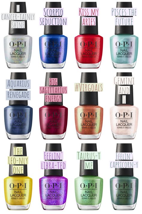 A sneak peek of OPI's new Fall 2023 collection called 'Big Zodiac Energy' Fall Colors 2023, New Opi Colors, Opi Fall Colors, Fall Nail Colors Opi, Zodiac Energy, Opi Nail Polish Colors, Opi Fall, Birth Colors, Opi Gel Nails