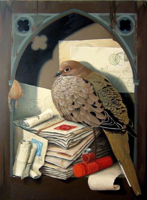 Carrier pigeon Suzan Visser Art, Carrier Pigeon, British Decor, Infinite Art, Art Optical, Digital Art Photography, Animal Poster, Fantastic Art, Birds Painting