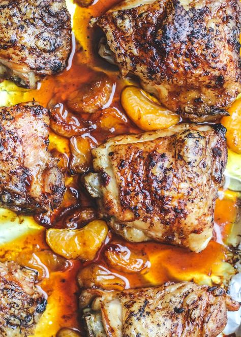 Tangerine Chicken, Tangerine Recipes, Garlic Chicken Recipe, Garlic Chicken Recipes, Walnut Recipes, Whole Roasted Chicken, Chicken With Olives, Yummy Chicken Recipes, Best Chicken Recipes