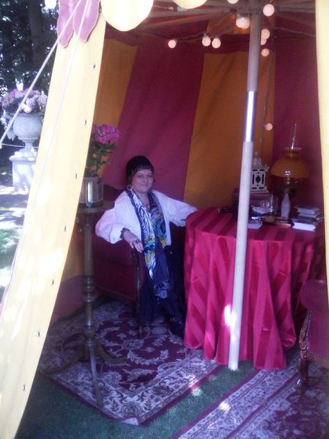 Reading Tent, Tarot Card Reader, Tarot Reader, Oracle Tarot, Fortune Teller, Tarot Readings, Pictures Of People, Reading Tarot Cards, Tarot Readers