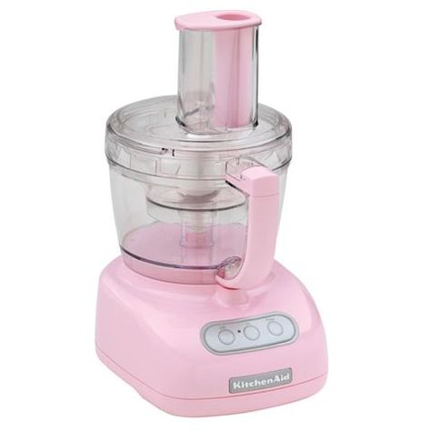 Hmm...to match the kitchen aid and blender? Pink Kitchenaid, Kitchenaid Food Processor, Best Food Processor, Kitchen Aid Appliances, Pink Foods, Pink Kitchen, Pinky Promise, Tickled Pink, Everything Pink