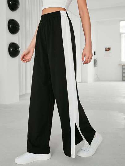 Casual Joggers, Clean Body, Satin Midi Skirt, Side Stripe, Split Hem, Trending Now, Easy Wear, Mens Tees, Trousers Women