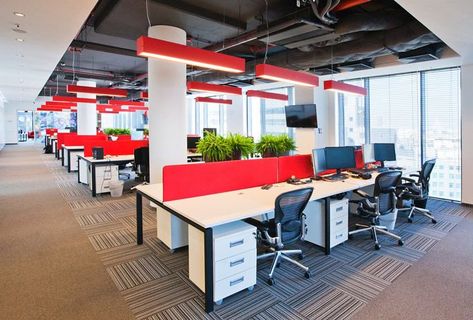 Marketing Agency Office, Banks Office, Agency Office, Cool Office Space, Office Interior Design Modern, Corporate Office Design, Office Space Design, Game Developer, Office Inspo