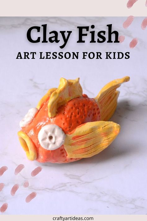 orange glazed pinch pot fish project Pinch Pot Fish, Cute Ceramic Ideas, Fish Art Project, Clay Projects Kids, Fish For Kids, Clay Building, Elementary Art Lesson Plans, Fish Sculptures, Clay Pinch Pots