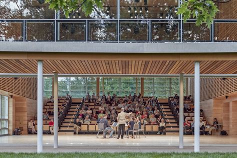 Auditorium Design, School Hall, Campus Design, Outdoor Stage, Music Learning, Lectures Hall, Performing Arts Center, Music School, Natural Ventilation