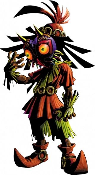 Majoras Mask Skull Kid, Majoras Mask Art, Lost Woods, Legend Of Zelda Majora's Mask, Zelda Drawing, Zelda Cosplay, Ben Drowned, Orange Lips, Mask Art