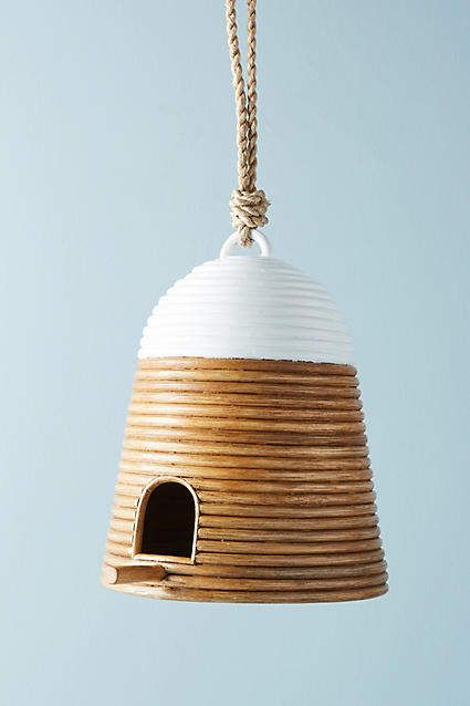 Anthropologie Beehive Birdhouse #ad Boho Birdhouse, Beehive Birdhouse, Bird House Feeder, Bird Nests, Anthropologie Home, Bird Houses Painted, Diy Porch, Fairy Houses, Birdhouse