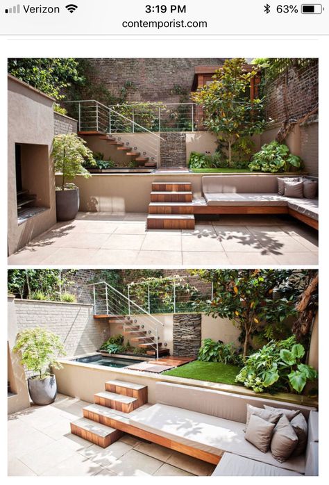 Design Per Patio, Exterior Bloxburg, Summer Backyard, Summer Patio, Modern Backyard, Beautiful Backyards, Backyard Makeover, Small Backyard Design, Terrace Garden