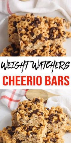 Ww Chocolate, Cheerios Recipes, Cheerio Bars, Healthy Baking Desserts, Chocolate Peanut Butter Desserts, Jul Mad, Weight Watchers Dessert Recipes, Ww Recipe, Bars Chocolate