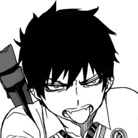 Blue Exorcist Manga Icons, Rin Okumura Manga, Blue Exorcist Manga, Kazue Kato, Blue Exorcist Rin, Blue Exorcist Anime, Exorcist Anime, Rin Okumura, Anime Decor