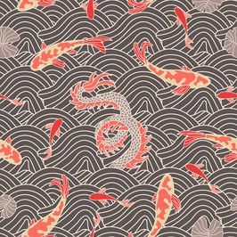 Spring/Summer 2021 Print & Pattern Trend forecast - Kimono Dragon. - Patternbank Kimono Pattern Design, Dragon Pattern Design, Dragon Tails, Kimono Dragon, Fantasy Pattern, Japan Pattern, Motivation Wallpaper, Samurai Anime, Surface Patterns