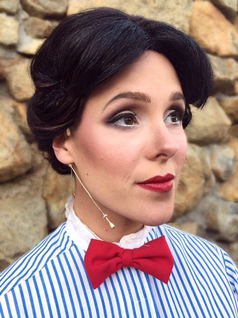 Theater Stage Makeup, Musical Theatre Makeup, Mary Poppins Makeup Tutorial, Corrective Stage Makeup, Basic Corrective Stage Makeup, Theater Makeup Basic, Stage Makeup Theatre Basic, Theatre Makeup Stage, Natural Stage Makeup Theatre