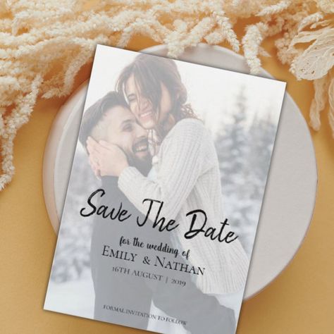 Effect Photo, Wedding Announcement Cards, Save The Date Templates, Formal Invitation, Photo Wedding, Wedding Save The Date, Announcement Cards, Save The Date Invitations, Wedding Announcements