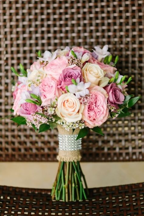 The Pink Roses Bouquet - Bright, Pastel or Wild – 20 Fabulous Summer Wedding Bouquets - EverAfterGuide Flowers Roses Bouquet, Yellow Wedding Bouquet, Soft Pink Wedding, Peony Bouquet Wedding, Yellow Wedding Flowers, Summer Wedding Bouquets, Blush Wedding Flowers, Wedding Bouquets Pink, Pink Wedding Flowers