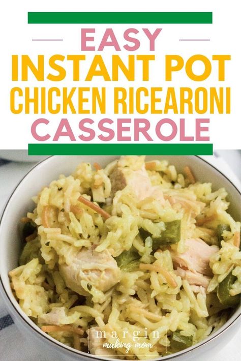 It's actually really easy to make a box of Rice-a-Roni in the Instant Pot! I like to bulk it up with some shredded chicken breast and bell peppers to make it a complete meal! Chicken And Rice A Roni Recipes, Rice A Roni Instant Pot, Rice A Roni And Chicken, Rice A Roni Recipes Chicken, Instant Pot Rice A Roni, Chicken And Rice A Roni, Rice A Roni Recipes, Rice Roni, Pressure Cooker Chicken Breast