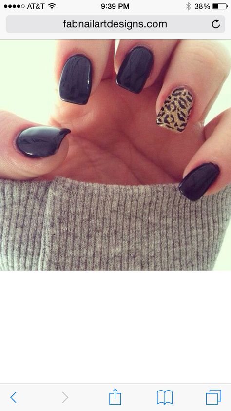 Black and gold cheetah print Gold Cheetah Nails, Cheetah Print Nails, Cheetah Nails, Fake Nails, Cheetah Print, Black And Gold, Cute Nails, Nail Inspo, Nail Designs