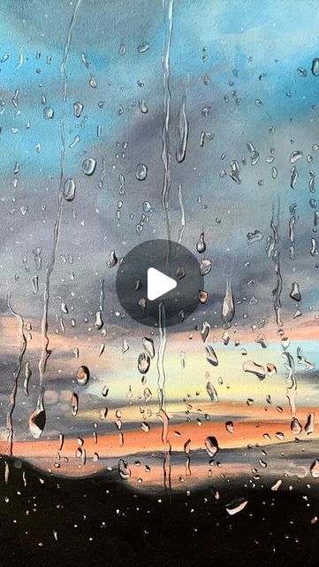 Victoria Obolensky on Instagram: "This painting of ‘Rain at Sunset’ has now been created into limited edition prints.   I’ve framed each print in a wooden, glass frame.  Each print is hand signed and numbered on the reverse.  Only 39 editions are remaining Size 33cm x 24cm including frame   You can purchase these limited edition prints on my website victoriaobolensky.com (the link to access the website is in my bio)  Any questions please feel free to contact me  Thank you 🙏   #rainpainting #rain #windowart #windowpainting #water #waterdrops #waterart #waterartist #rainonwindow #landscapeart #landscapepainting #landscapeartist #britishart #britishpainter #britishpainting #artcollector #artcollectors #artbuyers #salcombe #salcombeart #contemporaryart" Paintings Of Rain, Rain Painting Acrylic, Steam Photography, Victoria Obolensky, Rain Drawing, 200k Followers, Rain Window, Water Artists, Acrylic Painting Inspiration