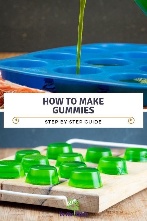 Make Gummies, How To Make Gummies, Homemade Gum, Alcohol Candy, Jelly Gummies, Homemade Gummy Bears, Healthy Gummies, Homemade Gummies, Jelly Sweets