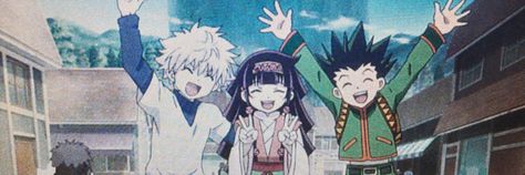 killua, alluka, gon (header) 4 Matching Pfp Friends, Bird App, Cute Twitter Headers, Yoshihiro Togashi, Filters For Pictures, Twitter Header Photos, Twitter Banner, Header Photo, Header Banner