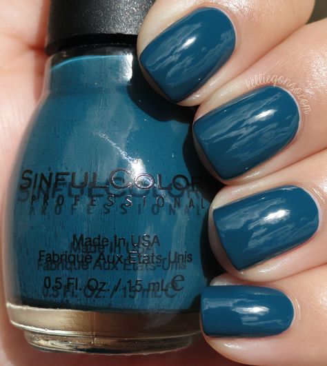 Blue Crushin Sinful Colors Nail Polish, Toe Nail Color, Sinful Colors, Blue Nail, Colorful Nail Designs, Pretty Nail Art, Uv Gel Nails, Summer Nails Colors, Valentine's Day Nails