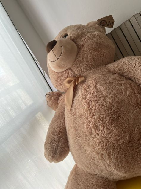 A human size brown teddy bear laying in the floor Human Size Teddy Bear, Bday Wishes, 18th Bday, Bear Plush, 16th Birthday, Brown Bear, Teddy Bears, Stuffed Animals, Birthday Ideas