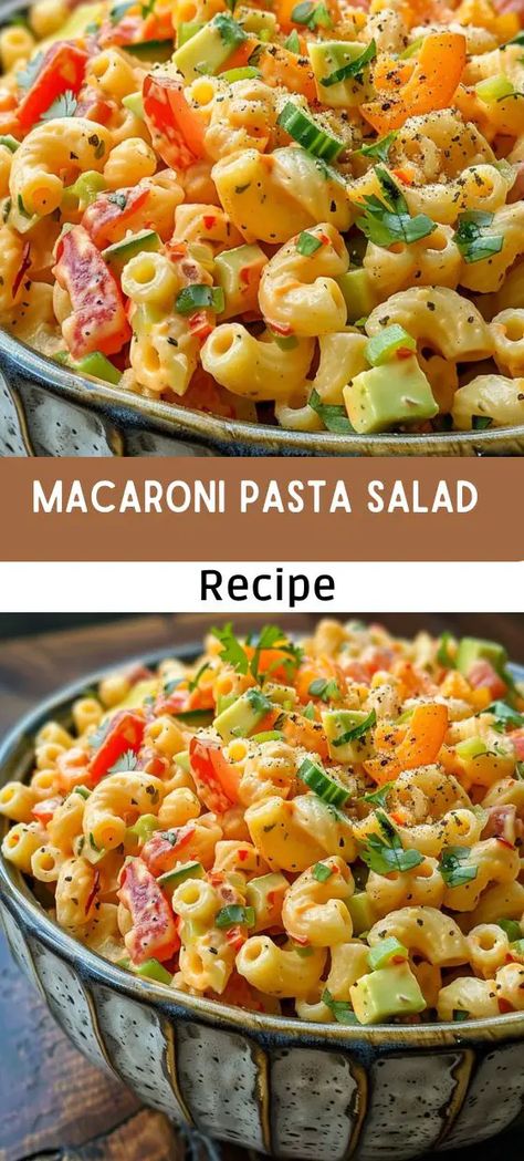 Easy Elbow Macaroni Pasta Salad Recipe  Quick &Tasty Elbow Pasta Recipes, Elbow Macaroni Recipes, Macaroni Pasta Salad, Homemade Pasta Salad, Elbow Pasta, Pasta Side Dishes, Macaroni Recipes, Pasta Sides, Macaroni Salad Recipe