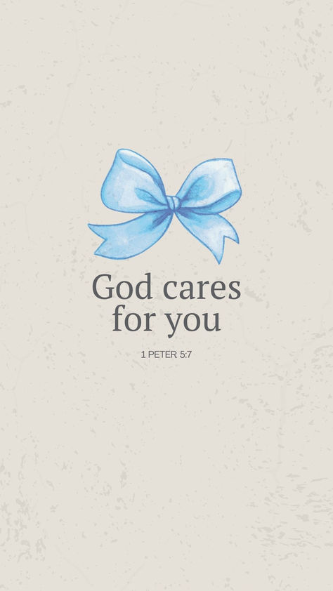 Faith-Filled Reminder: God Cares For You | 1 Peter 5:7 He Cares For You Bible Verse, God Cares For You, Inspirational Quotes About God, Worry Bible Verses, God Quotes About Life, Christian Comfort, Society Quotes, 1 Peter 5, Bible Verse Background