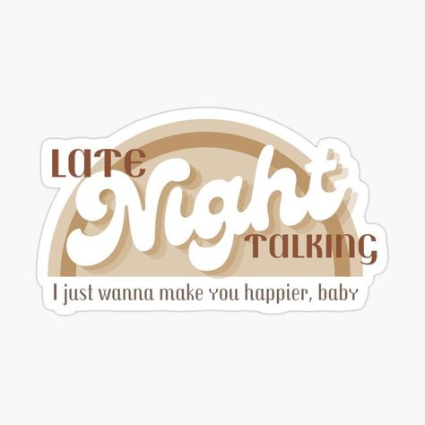 This is based off the song "Late Night Talking" by Harry Styles from the album "Harry's House" Harrys House Stickers Printable, Harry Styles Lyrics Stickers, Harry Styles Lyrics, Late Night Talking, Harry Brown, Harry Styles Drawing, Harry Styles Songs, Style Lyrics, Preppy Stickers