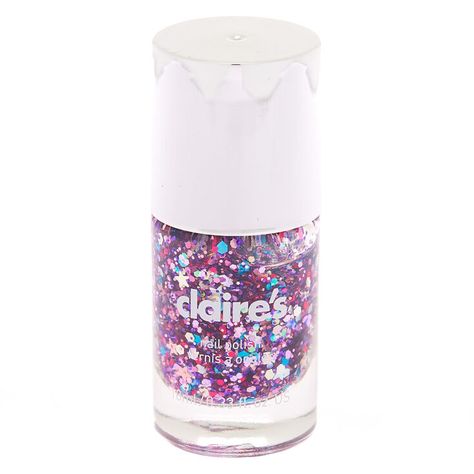 Claire's Nails, Chunky Glitter Nails, Sparkle Nail Polish, Confetti Nails, Star Confetti, Nail Polish Stickers, Nails Polish, Glitter Nail Polish, Unicorn Hair