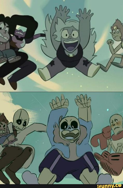 undertale, stevenuniverse, sans, papyrus, gaster Undertale Steven Universe, Steven Universe X Undertale, Undertale Crossover, Harmonie Mario, Sans E Frisk, Sans Papyrus, Oc Pokemon, Undertale Memes, Draw The Squad