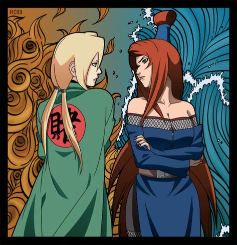 Tsunade x Mei Terumī | Naruto | Know Your Meme Mei Naruto, Mei Terumi, Konoha Village, Tsunade Senju, Bd Art, Naruto Oc Characters, Naruto Images, Bts Bt21, Kushina Uzumaki