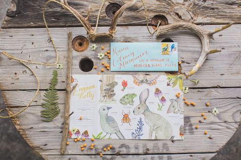 Whimsical Invitation Suite Wildlife Wedding, Best Wedding Websites, Expensive Wedding Gifts, Budget Wedding Invitations, Affordable Wedding Invitations, Wedding Gifts For Groom, Paper Ideas, Inexpensive Wedding Venues, Favorite Artist