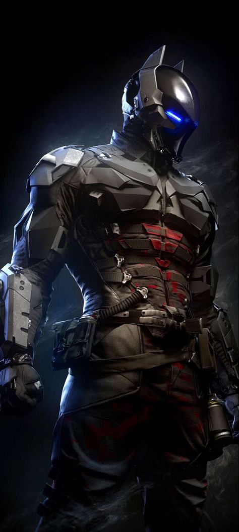 Arkham Knight Batman, Red Hood Wallpaper, Knight Suit, Justice League Art, Son Of Batman, Batman Concept, Batman Armor, Red Hood Jason Todd, Futuristic Armour