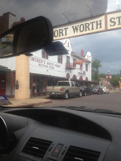 Fort Worth Stockyards #FWeMedia  It's my backyard. Fort Worth Stockyards, Republic Of Texas, Texas Forever, Store Front, Fort Worth, Fort