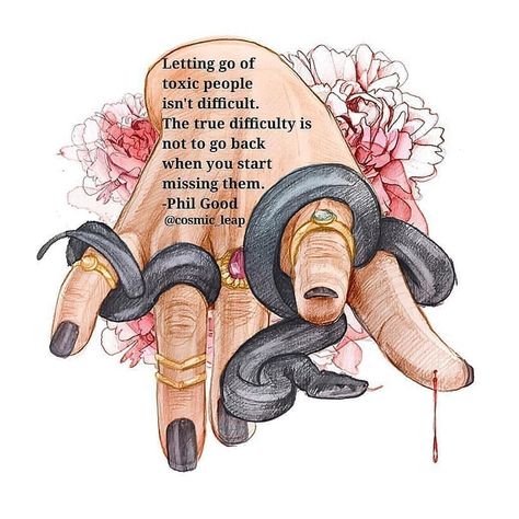 RaphaelJoseph on Instagram: “Reposted from @moonchild_369 - 💖✌💖 Reposted from @cosmic_leap - Illustration credit to @inastanimirova ❤🙏 #spirituality #love…” Toxic People Illustration, Toxic Relationship Illustration, Letting Go Of Toxic People, Relationship Illustration, Words Of Strength, Witch Hands, Dreads Girl, Toxic Relationship, Nice Quotes