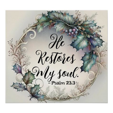 Psalm 23 3, Christian Graphics, Jesus Christ Art, Clay Wall Art, Christian Pictures, Psalm 23, Make Your Own Poster, Christmas Inspiration, Modern Artwork