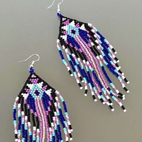 Native american beadwork earrings