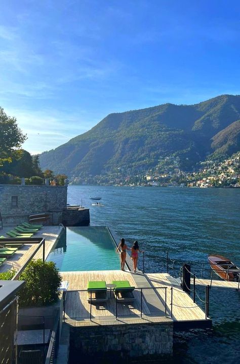 Italy Hotel, Lake Como Italy, Como Italy, Summer Getaway, Dream Beach, Dream Travel Destinations, Italian Summer, To Infinity And Beyond, Instagram Photo Inspiration