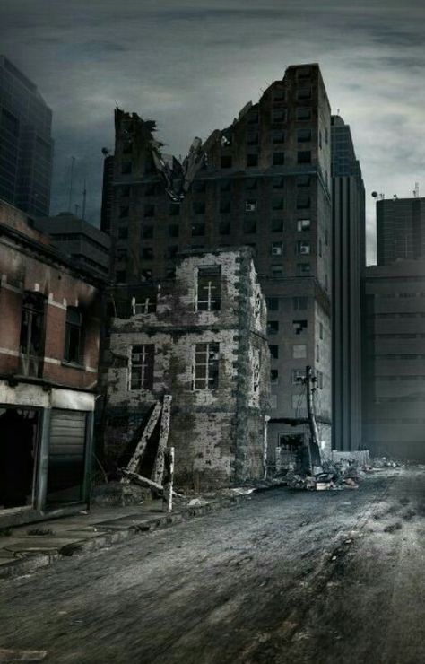 Apocalypse Landscape, Dystopian Art, Post Apocalyptic City, Nuclear Apocalypse, Dystopian Aesthetic, Abandoned City, Old Abandoned Buildings, Apocalypse World, Apocalypse Aesthetic