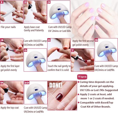 Gel Nail Polish Steps At Home, Biab Nails Step By Step, Beginner Gel Nails Step By Step, Types Of Gel Nail Polish, Gel Polish Step By Step, Gel Nail Step By Step, How To Fill Gel Nails At Home, Step By Step Gel Nails At Home, Manicure Tutorial Step By Step