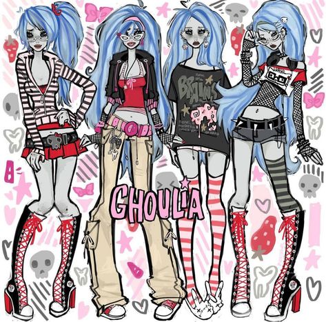 Monster High Ghoulia, Arte Monster High, Arte Grunge, Catty Noir, Personajes Monster High, Monster High Art, Monster High Characters, Swag Art, Arte Sketchbook