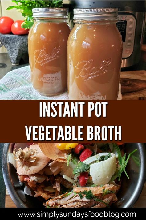 Homemade Veggie Broth, Bone Broth Instant Pot, Canning Soup Recipes, Instant Pot Veggies, Recipes With Vegetable Broth, Instant Pot Recipes Vegetarian, Veggie Broth, Vegetable Soup Healthy, Healthy Veggie