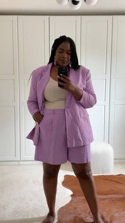 Plus Size Shorts Suit, Short Plus Size Fashion Work Outfits, Old Money Outfits Plus Size Summer, Plus Size Old Money Style Summer, Plus Size Summer Work Outfits 2023, Outfits For Short Girls, Plus Size Summer Outfits 2023, Elegant Plus Size Outfits, Plus Size Aesthetic