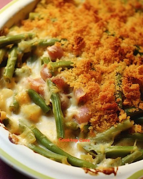 Buttermilk Potatoes, Ham Casserole Recipes Easy, Green Bean Casserole Ingredients, Homestyle Meatloaf, Cooktop Cove, Casserole Kitchen, Ham And Potato Casserole, Beef Casseroles, Pork Entrees