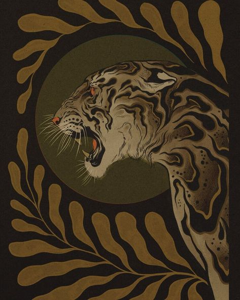 tattoos — hilary jane Hilary Jane, Animal Spirit Guide, Bd Art, Wal Art, Pet Tiger, Print Illustration, Arte Obscura, Visionary Art, Charcoal Drawing